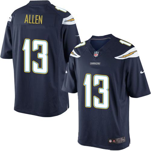 Men's Limited Keenan Allen Nike Jersey Navy Blue Home - #13 NFL Los Angeles Chargers